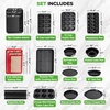 image:imageNutriChef 10Piece Nonstick Kitchen Oven Baking Pans  Premium amp Stylish NonStick Carbon Steel  Commercial Grade Restaurant Quality Metal Bakeware with Silicone Handles  Easy to Clean NCSBS10S42Piece Set 2026 edition