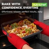 image:imageNutriChef 10Piece Nonstick Kitchen Oven Baking Pans  Premium amp Stylish NonStick Carbon Steel  Commercial Grade Restaurant Quality Metal Bakeware with Silicone Handles  Easy to Clean NCSBS10S6Piece Set