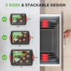 image:imageNutriChef 10Piece Nonstick Kitchen Oven Baking Pans  Premium amp Stylish NonStick Carbon Steel  Commercial Grade Restaurant Quality Metal Bakeware with Silicone Handles  Easy to Clean NCSBS10S6 Pack sorted sizes