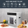 image:imageNutriChef 14Tray Food Dehydrator Machine  1000W Stainless Steel with Digital Controls LED Display Temperature and Timer Settings Includes Recipe Book Perfect Way to Preserve Foods and More