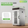 image:imageNutriChef Commercial Dehydrator Machine 2000Watts Electric Food Dehydrator  Extra Large 20 Stainless Steel Trays Digital Control 167F Dryer for Jerky Meat Dog Treats Herbs and Fruit20 shelf