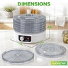 image:imageNutriChef Electric Countertop Food Dehydrator  MultiTier HighHeat Circulation Professional Food Preserver Fruit Vegetable Dryer Meat or Beef Jerky Maker w 5 Stackable Trays  AZPKFD12White