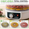 image:imageNutriChef Electric Countertop Food Dehydrator  MultiTier HighHeat Circulation Professional Food Preserver Fruit Vegetable Dryer Meat or Beef Jerky Maker w 5 Stackable Trays  AZPKFD12White