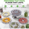 image:imageNutriChef Electric Countertop Food Dehydrator  MultiTier HighHeat Circulation Professional Food Preserver Fruit Vegetable Dryer Meat or Beef Jerky Maker w 5 Stackable Trays  AZPKFD12White