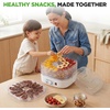 image:imageNutriChef Electric Countertop Food Dehydrator  Professional MultiTier Food Preserver  Dehydrates Fish Meats Mushrooms Fruits amp Vegetables  5 Easy to Clean Stackable Trays One Size BlackMilky white