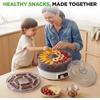 image:imageNutriChef Electric Countertop Food Dehydrator  Professional MultiTier Food Preserver  Dehydrates Fish Meats Mushrooms Fruits amp Vegetables  5 Easy to Clean Stackable Trays One Size BlackWhite