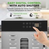 image:imageNutriChef Electric Countertop Food Dehydrator 900Watt Premium MultiTier Meat Beef Jerky Maker FruitVegetable Dryer w10 Shelf Stainless Steel TraysDigital TimerTemperature ControlNCFD10SSilver
