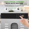 image:imageNutriChef Electric Countertop Food Dehydrator 900Watt Premium MultiTier Meat Beef Jerky Maker FruitVegetable Dryer w10 Shelf Stainless Steel TraysDigital TimerTemperature ControlNCFD10SSilver