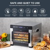 image:imageNutriChef Electric Countertop Food Dehydrator Machine  600Watt Premium MultiTier Meat Beef Jerky Maker FruitVegetable Dryer w 6 Stainless Steel Trays Digital Timer Temperature Control