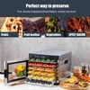 image:imageNutriChef Electric Countertop Food Dehydrator Machine  600Watt Premium MultiTier Meat Beef Jerky Maker FruitVegetable Dryer w 6 Stainless Steel Trays Digital Timer Temperature Control