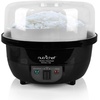 image:imageNutriChef Food Dehydrator Machine and Professional Electric Steamer Cooker Meat Preserver Beef Jerky Maker Fruit Dryer Steams Rice and Vegetables with Stackable Trays in White  PKFDSRC10WTBlackChrome
