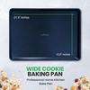 image:imageNutriChef Nonstick XL Cookie Sheet Baking Pan  Extra Large 22 Inch x 16 Inch with Raised Edges Thick Carbon Steel Oven Baking Sheet for Jelly Rolls Cookies Cakes amp Pastries  BlackBlue Diamond