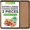 image:imageNutriChef Nonstick XL Cookie Sheet Baking Pan  Extra Large 22 Inch x 16 Inch with Raised Edges Thick Carbon Steel Oven Baking Sheet for Jelly Rolls Cookies Cakes amp Pastries  BlackGold