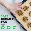 image:imageNutriChef Nonstick XL Cookie Sheet Baking Pan  Extra Large 22 Inch x 16 Inch with Raised Edges Thick Carbon Steel Oven Baking Sheet for Jelly Rolls Cookies Cakes amp Pastries  BlackBlue Diamond