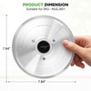 image:imageNutriChef Stainless Steel Meat Slicer Blade  Electric Home Meat Slicer Blade Replacement for NUGJ801  PrecisionCut Serrated Blade for Meat Slicing  783Inch 005Inch Blade Thickness