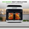 image:imageNutrichef 58 Quart Air Fryer  81 Preset Cook Modes  Transparent Fry Bowl for Best Cooking Results  Cook Shrimp Steak Fries Wings Chicken amp More  Precise Temperature Control amp Time  GreyWhite