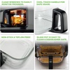 image:imageNutrichef 58 Quart Air Fryer  81 Preset Cook Modes  Transparent Fry Bowl for Best Cooking Results  Cook Shrimp Steak Fries Wings Chicken amp More  Precise Temperature Control amp Time  GreyGrey