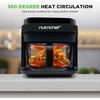 image:imageNutrichef 58 Quart Air Fryer  81 Preset Cook Modes  Transparent Fry Bowl for Best Cooking Results  Cook Shrimp Steak Fries Wings Chicken amp More  Precise Temperature Control amp Time  GreyGrey