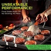 image:imageNutrichef Double Burner Griddle NonStick Stove Top Griddle for Gas Stove Dishwasher Safe Heatproof Bakelite Handles Even Heat Distribution PFOA amp PFOS Free 20 x 12 x 08 Inch BlackBlack