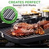 image:imageNutrichef Double Burner Griddle NonStick Stove Top Griddle for Gas Stove Dishwasher Safe Heatproof Bakelite Handles Even Heat Distribution PFOA amp PFOS Free 20 x 12 x 08 Inch BlackBlack