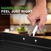 image:imageNutrichef Double Burner Griddle NonStick Stove Top Griddle for Gas Stove Dishwasher Safe Heatproof Bakelite Handles Even Heat Distribution PFOA amp PFOS Free 20 x 12 x 08 Inch BlackBlack