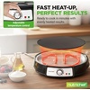 image:imageNutrichef Electric Crepe Maker amp Griddle Cooktop  Nonstick 12 Inch Aluminum Hot Plate with LED Indicator Lights amp Adjustable Temperature Control  Wooden Spatula amp Batter Spreader IncludedReversible Griddle