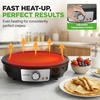 image:imageNutrichef Electric Crepe Maker amp Griddle Cooktop  Nonstick 12 Inch Aluminum Hot Plate with LED Indicator Lights amp Adjustable Temperature Control  Wooden Spatula amp Batter Spreader IncludedFixed Plate