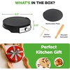 image:imageNutrichef Electric Crepe Maker amp Griddle Cooktop  Nonstick 12 Inch Aluminum Hot Plate with LED Indicator Lights amp Adjustable Temperature Control  Wooden Spatula amp Batter Spreader IncludedReversible Griddle