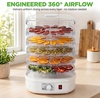 image:imageNutrichef Food Dehydrator Machine  Dehydrates Beef Jerky Meat Food Fruit Vegetables amp Dog Treats  Great For At Home Use  HighHeat Circulation for Even Dehydration  5 Easy to Clean TraysWhite
