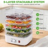 image:imageNutrichef Food Dehydrator Machine  Dehydrates Beef Jerky Meat Food Fruit Vegetables amp Dog Treats  Great For At Home Use  HighHeat Circulation for Even Dehydration  5 Easy to Clean TraysWhite