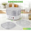 image:imageNutrichef Food Dehydrator Machine  Dehydrates Beef Jerky Meat Food Fruit Vegetables amp Dog Treats  Great For At Home Use  HighHeat Circulation for Even Dehydration  5 Easy to Clean TraysWhite