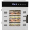 image:imageNutriChef 14Tray Food Dehydrator Machine  1000W Stainless Steel with Digital Controls LED Display Temperature and Timer Settings Includes Recipe Book Perfect Way to Preserve Foods and More