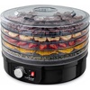 image:imageNutriChef Electric Countertop Food Dehydrator  MultiTier HighHeat Circulation Professional Food Preserver Fruit Vegetable Dryer Meat or Beef Jerky Maker w 5 Stackable Trays  AZPKFD12Black