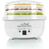 image:imageNutriChef Food Dehydrator Machine and Professional Electric Steamer Cooker Meat Preserver Beef Jerky Maker Fruit Dryer Steams Rice and Vegetables with Stackable Trays in White  PKFDSRC10WTWhite  Steam