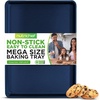 image:imageNutriChef Nonstick XL Cookie Sheet Baking Pan  Extra Large 22 Inch x 16 Inch with Raised Edges Thick Carbon Steel Oven Baking Sheet for Jelly Rolls Cookies Cakes amp Pastries  BlackBlue Diamond