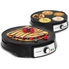 image:imageNutrichef Electric Crepe Maker amp Griddle Cooktop  Nonstick 12 Inch Aluminum Hot Plate with LED Indicator Lights amp Adjustable Temperature Control  Wooden Spatula amp Batter Spreader IncludedReversible Griddle