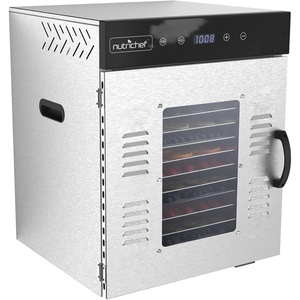 image:imageNutriChef Commercial Dehydrator Machine 2000Watts Electric Food Dehydrator  Extra Large 20 Stainless Steel Trays Digital Control 167F Dryer for Jerky Meat Dog Treats Herbs and Fruit14 shelf