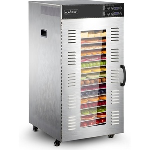 image:imageNutriChef Commercial Dehydrator Machine 2000Watts Electric Food Dehydrator  Extra Large 20 Stainless Steel Trays Digital Control 167F Dryer for Jerky Meat Dog Treats Herbs and Fruit20 shelf