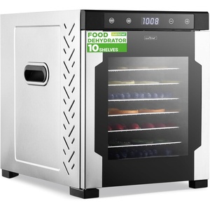 image:imageNutriChef Commercial Dehydrator Machine 2000Watts Electric Food Dehydrator  Extra Large 20 Stainless Steel Trays Digital Control 167F Dryer for Jerky Meat Dog Treats Herbs and Fruit10 shelf