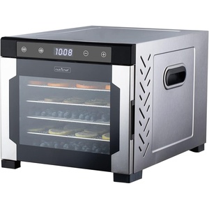 image:imageNutriChef Electric Countertop Food Dehydrator Machine  600Watt Premium MultiTier Meat Beef Jerky Maker FruitVegetable Dryer w 6 Stainless Steel Trays Digital Timer Temperature Control