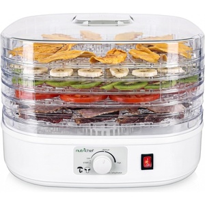 image:imageNutrichef Food Dehydrator Machine  Dehydrates Beef Jerky Meat Food Fruit Vegetables amp Dog Treats  Great For At Home Use  HighHeat Circulation for Even Dehydration  5 Easy to Clean TraysWhite