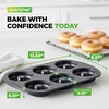 image:imageNutriChef Nonstick Donut Pans for Baking  6 Durable amp Easy to Clean Doughnut Molds  Fits FullSized Doughnuts  Oven Safe Up To 450F  Bake Perfect Donuts amp Bagels  125 x 85 Donut Trays  2 Pack1 Pan
