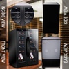 image:imageNutriChef 24Bottle Wine Fridge  Dual Zone Cooler for Red amp White Wines 41F64F Temp Control UltraQuiet Fits Home Office or Kitchen Counters  31x19x20 inBlack