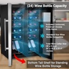image:imageNutriChef 24Bottle Wine Fridge  Dual Zone Cooler for Red amp White Wines 41F64F Temp Control UltraQuiet Fits Home Office or Kitchen Counters  31x19x20 inStainless Steel