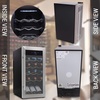 image:imageNutrichef 12 Bottle Stainless Steel Slim Wine Fridge  Red amp White Wine Chiller  Adjustable Temperature Control Ultra Quiet Operation amp Energy Efficient  Mini Wine Cooler Refrigerator  31x10x17 INStainless Steel