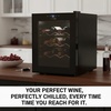 image:imageNutrichef 18 Bottle Slim Wine Fridge  Red amp White Wine Chiller  Adjustable Temperature Control 41F to 64F  Ultra Quiet Operation  Mini Wine Cooler for Home amp Office 30x13x17 IN