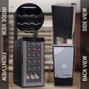 image:imageNutrichef 18 Bottle Slim Wine Fridge  Red amp White Wine Chiller  Adjustable Temperature Control 41F to 64F  Ultra Quiet Operation  Mini Wine Cooler for Home amp Office 30x13x17 IN