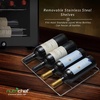 image:imageNutrichef 28 Bottle Wine Fridge  Dual Zone Adjustable Temperature Control 41F to 64F  Ultra Quiet Operation  Cooler For Home amp Office  FreeStanding 33x16x17 IN Black