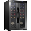 image:imageNutriChef 24Bottle Wine Fridge  Dual Zone Cooler for Red amp White Wines 41F64F Temp Control UltraQuiet Fits Home Office or Kitchen Counters  31x19x20 inBlack