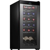 image:imageNutrichef 18 Bottle Slim Wine Fridge  Red amp White Wine Chiller  Adjustable Temperature Control 41F to 64F  Ultra Quiet Operation  Mini Wine Cooler for Home amp Office 30x13x17 IN